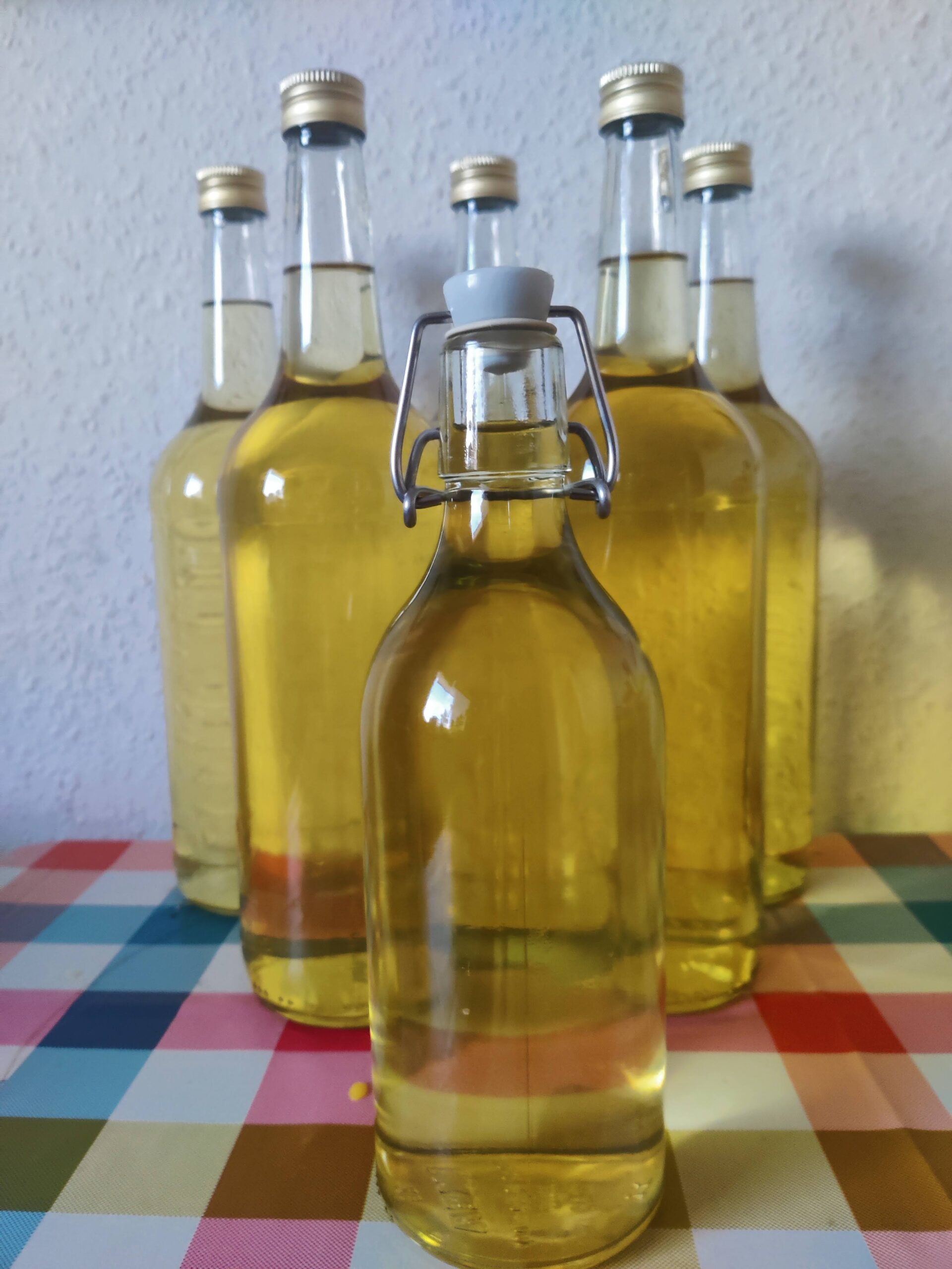 Honigwein in sechs Flaschen