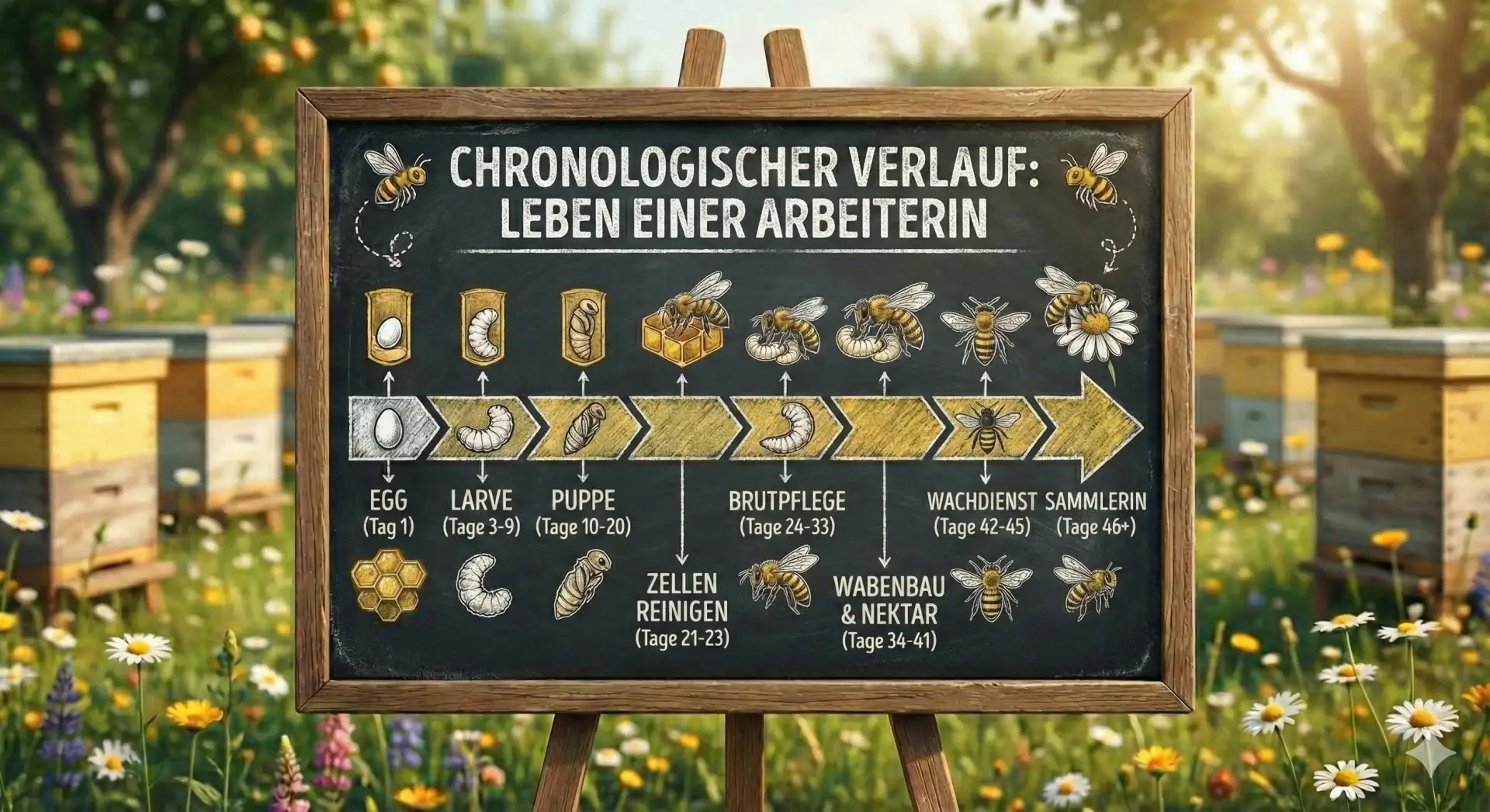 Honig-Bienen-Quiz_Verlaufsplan Arbeiterin