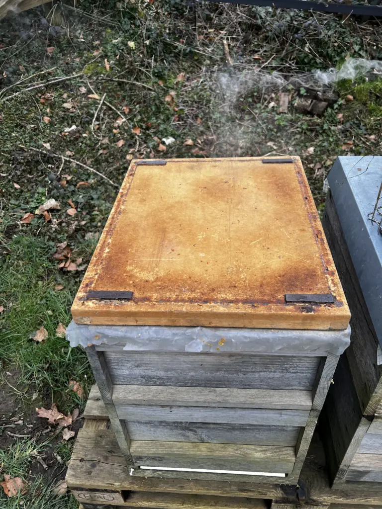 umgedrehter Deckel, wenn man einen hohlen Deckel hat.